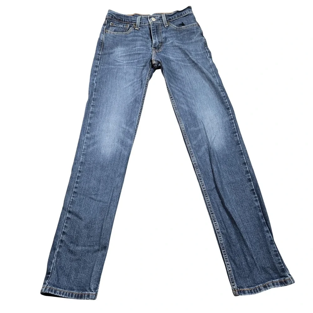 Levis 511 Jeans Mens 28x30 (tag 28x32) Blue Medium Wash Slim Taper Denim